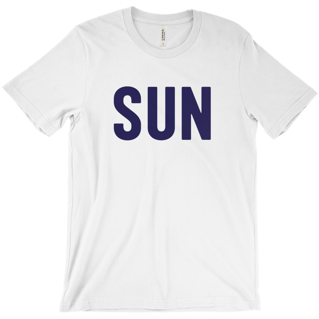 SUN Lettering Tee XL-White