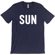 Load image into Gallery viewer, SUN Lettering Tee L-Navy