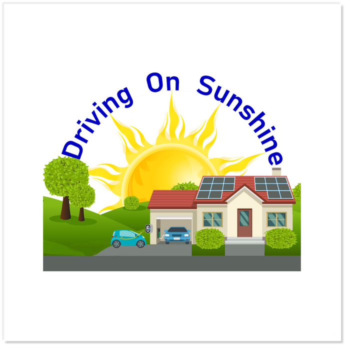 Driving On Sunshine Sticker