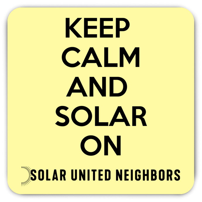 Keep Calm Solar Magnet