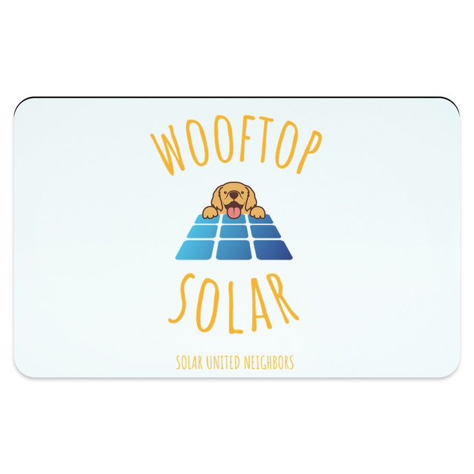 Wooftop Solar Pet Placemat