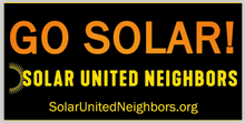 Load image into Gallery viewer, Go Solar Bumper Sticker