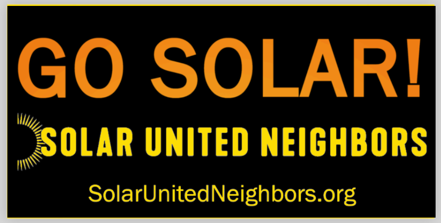 Go Solar Bumper Sticker