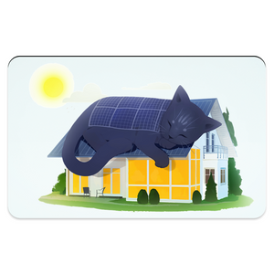 Solar is the Cat's Meow Pet Placemat